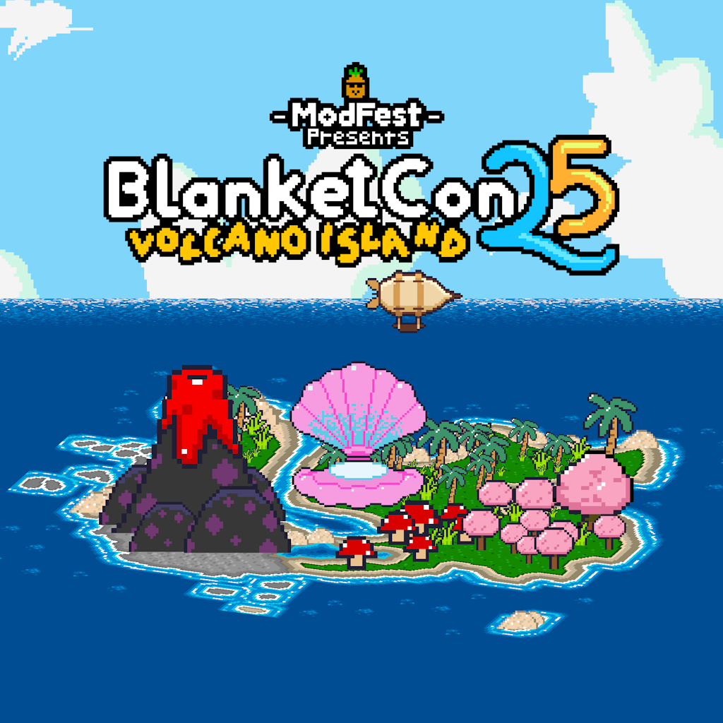 Album cover for BlanketCon '25: Volcano Island (Official Modpack Soundtrack)